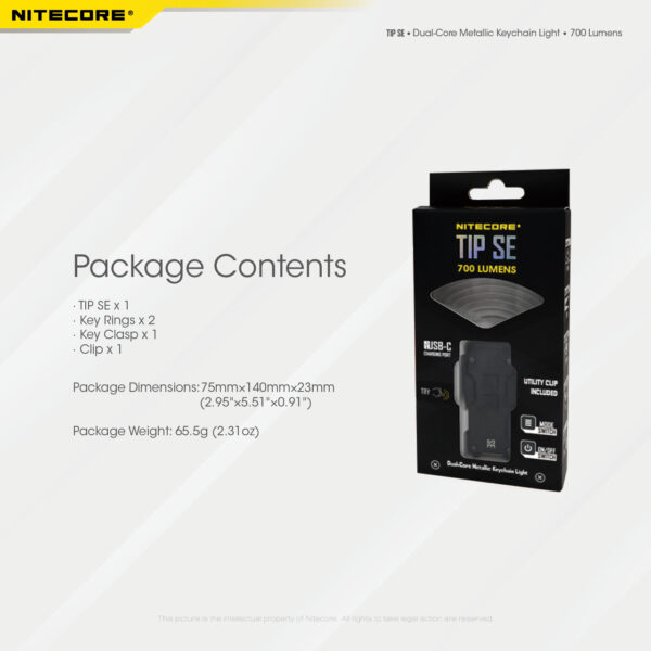 چراغ قوه Nite Core مدل Tip SE