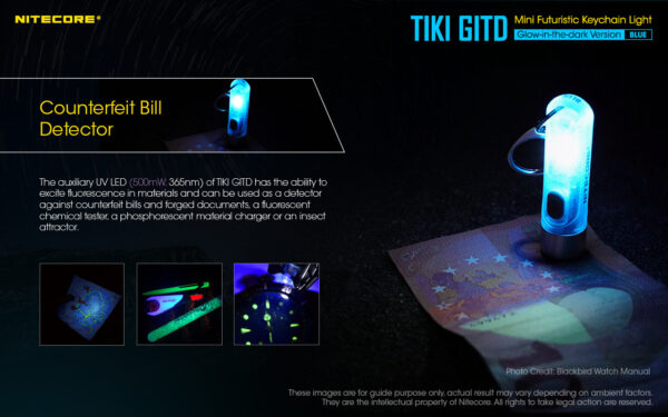 چراغ قوه Nite Core مدل Tiki Gitd Blue